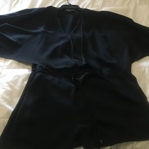 Jumpsuit black shorts!!  Studio F brand